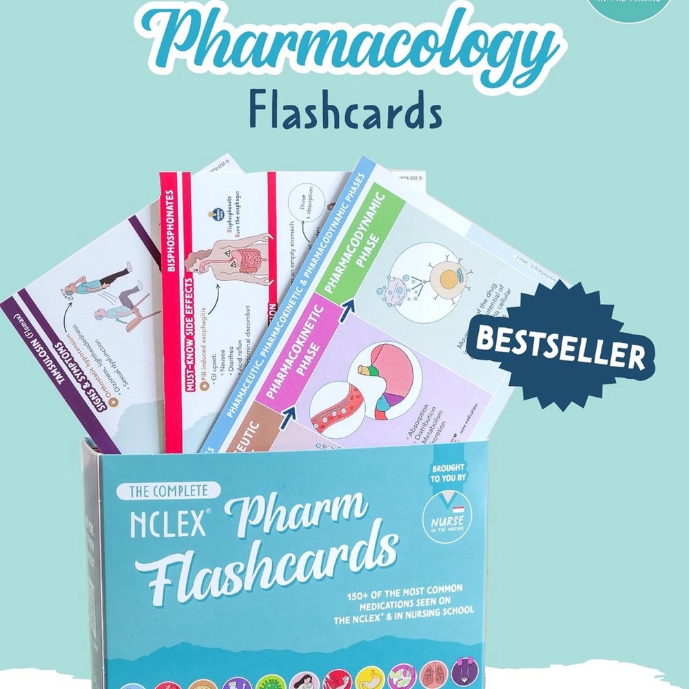 Pharmacology Flashcards Set